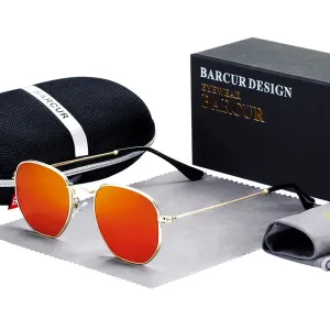 Vintage Hex Metal Sunglasses