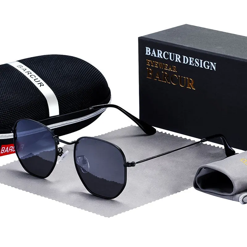 Vintage Hex Metal Sunglasses