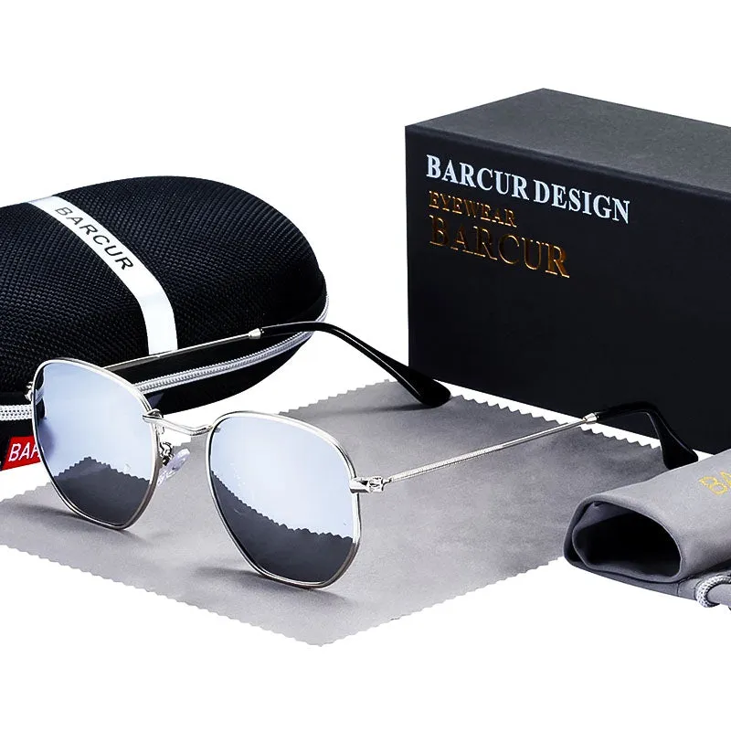 Vintage Hex Metal Sunglasses