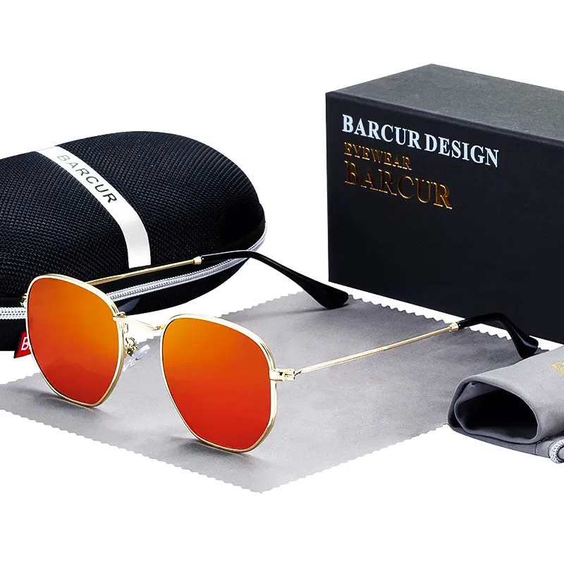 Vintage Hex Metal Sunglasses