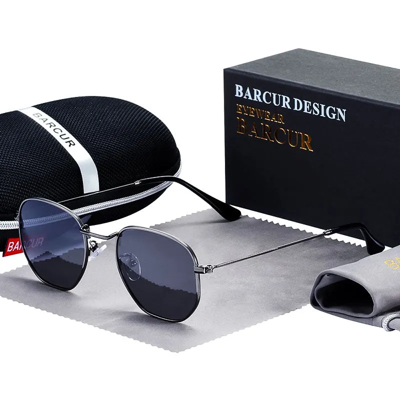 Vintage Hex Metal Sunglasses