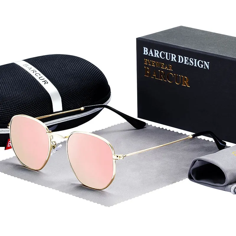 Vintage Hex Metal Sunglasses