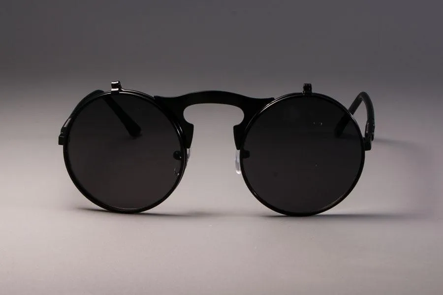 Vintage Round Flip Up Sunglasses For Men And Women-Unique and Classy