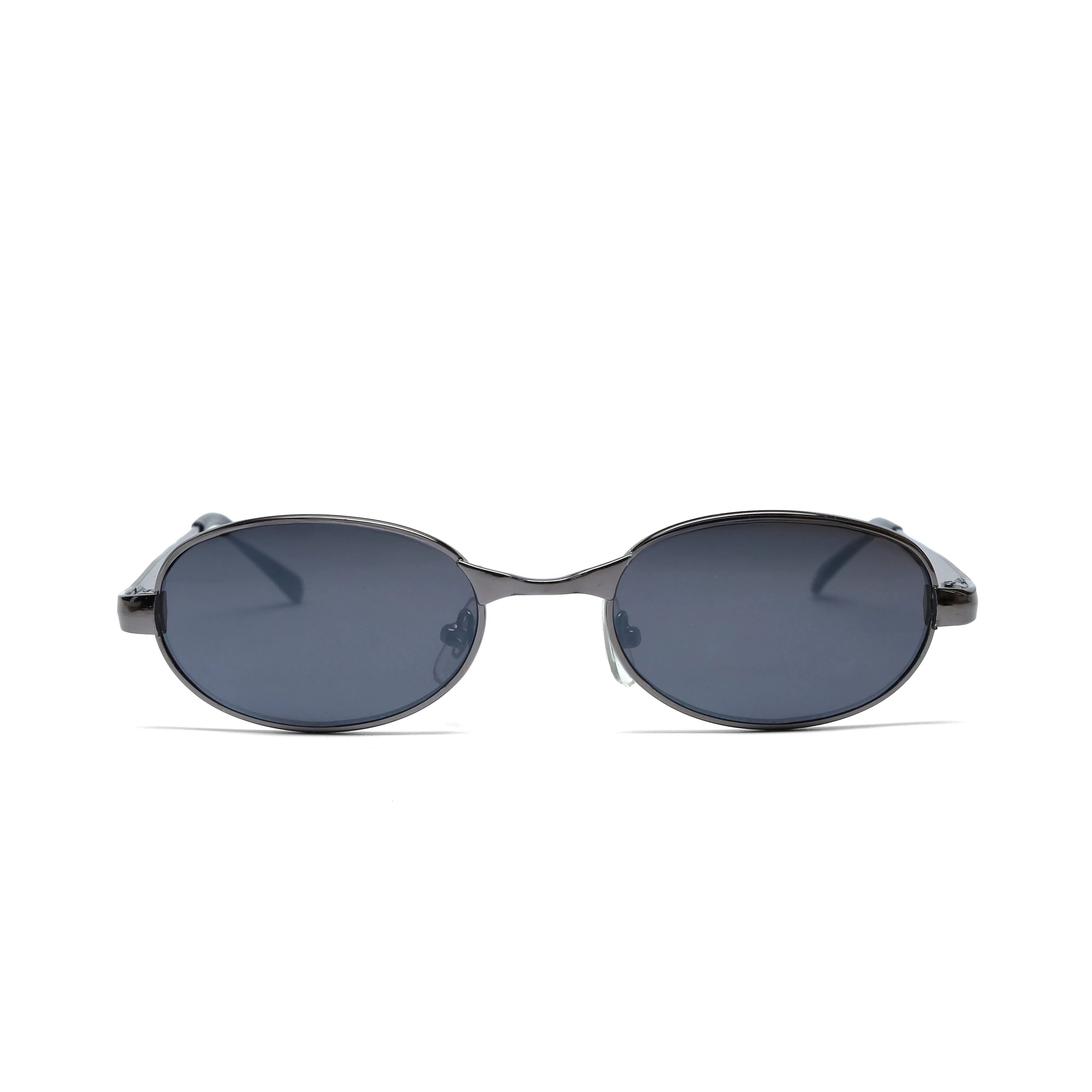 Vintage Small 90s Santa Fe Oval Sunglasses - Grey