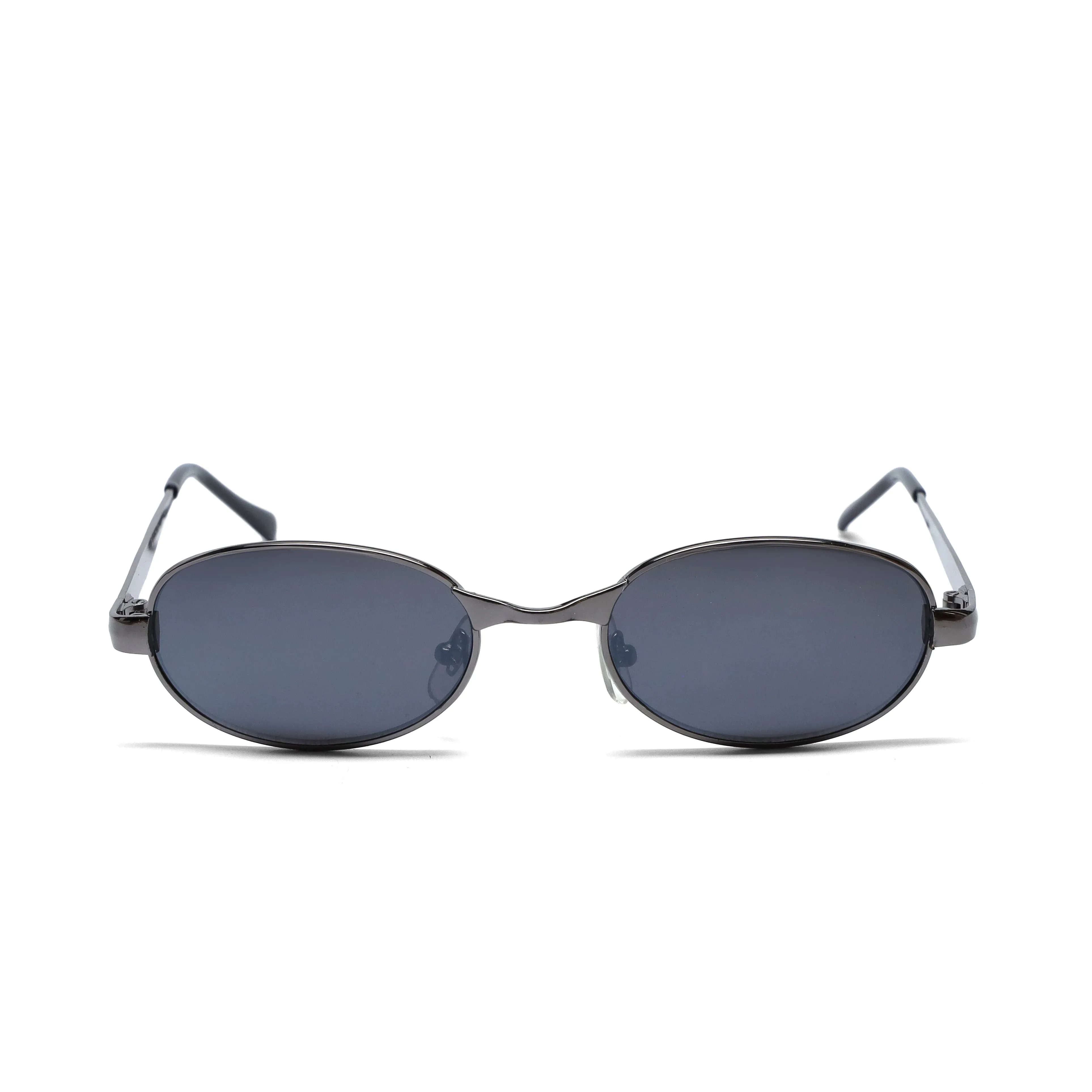 Vintage Small 90s Santa Fe Oval Sunglasses - Grey