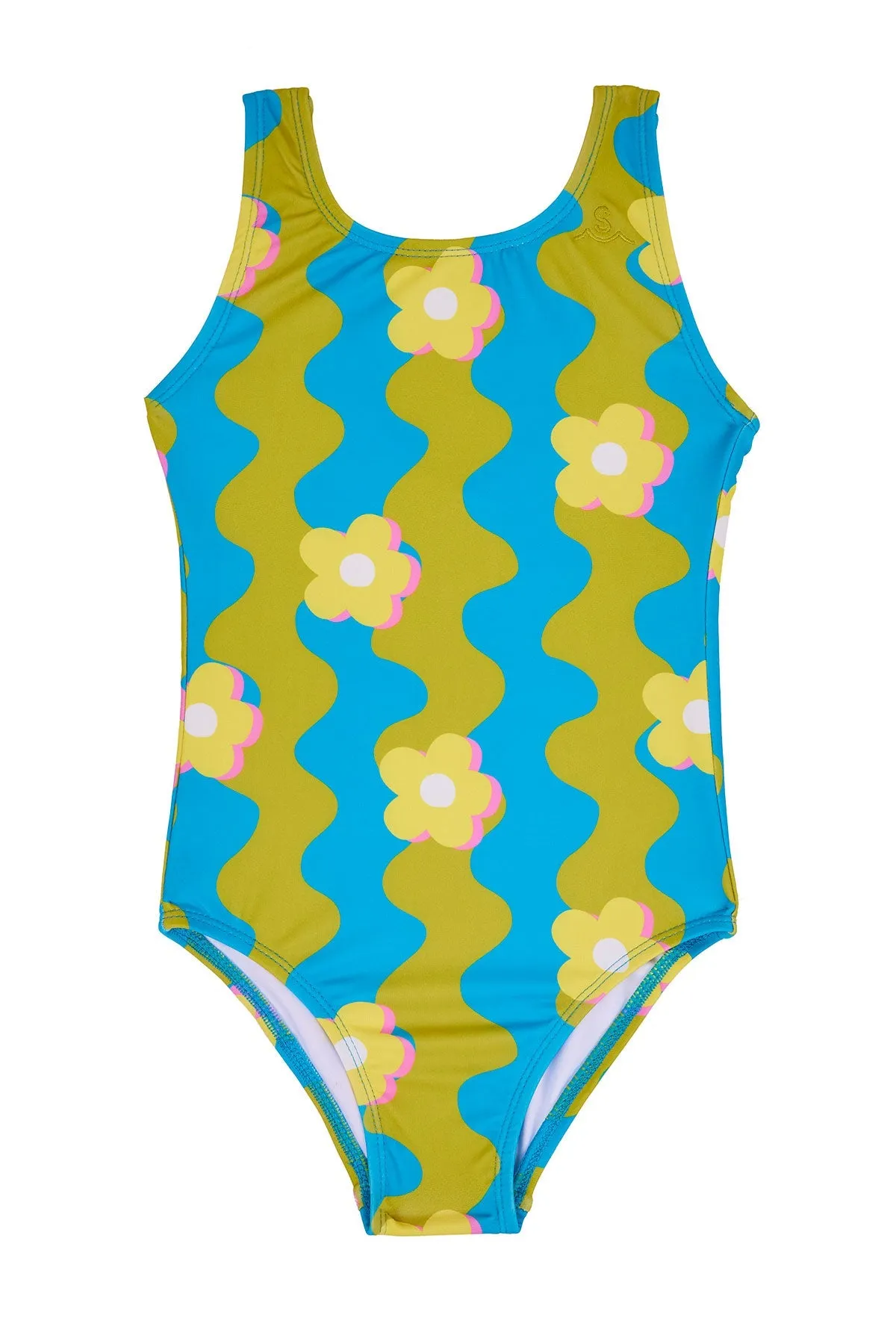 Wavy Daisy Kids Swimsuit