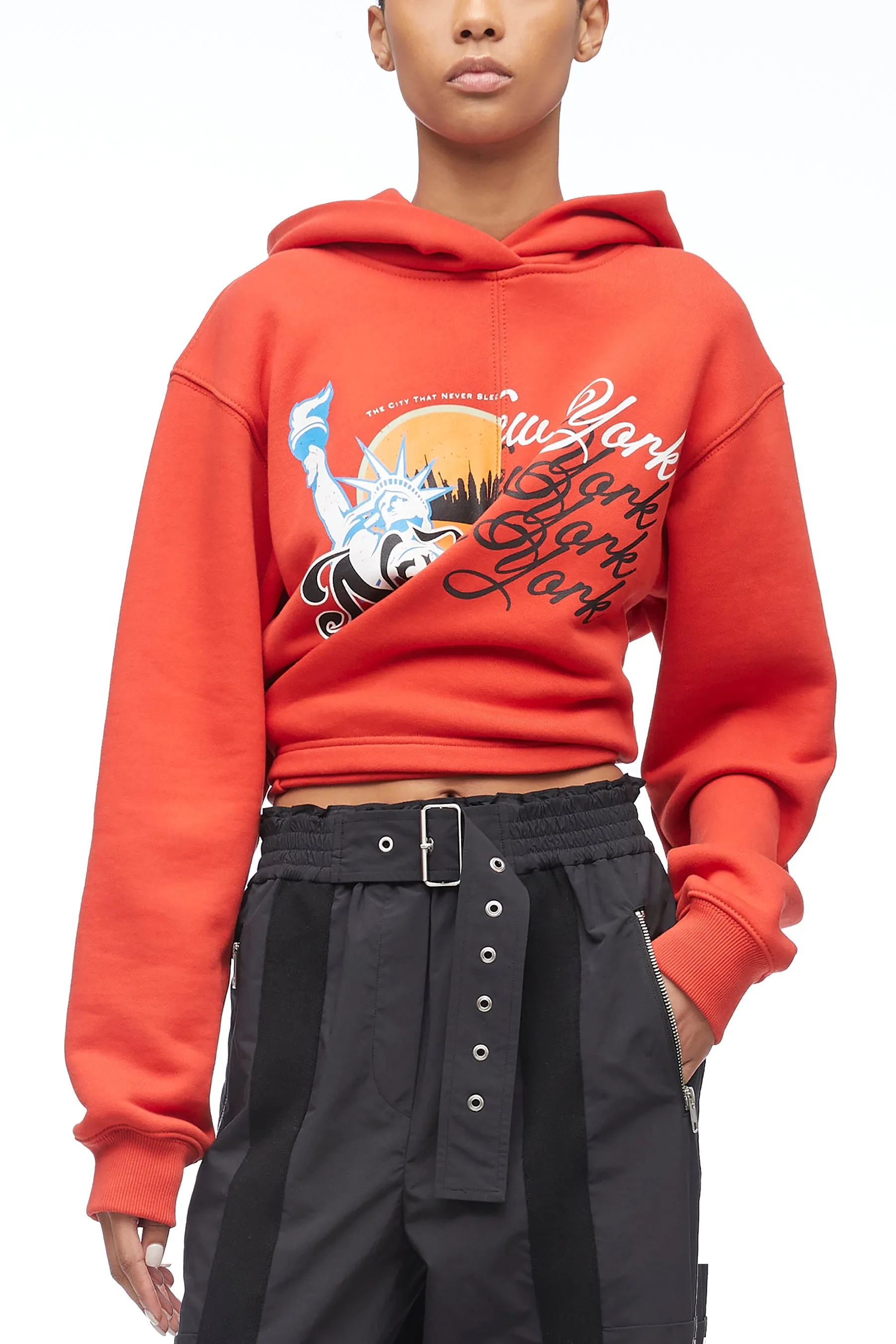 We Are NY Front Wrap Hoodie