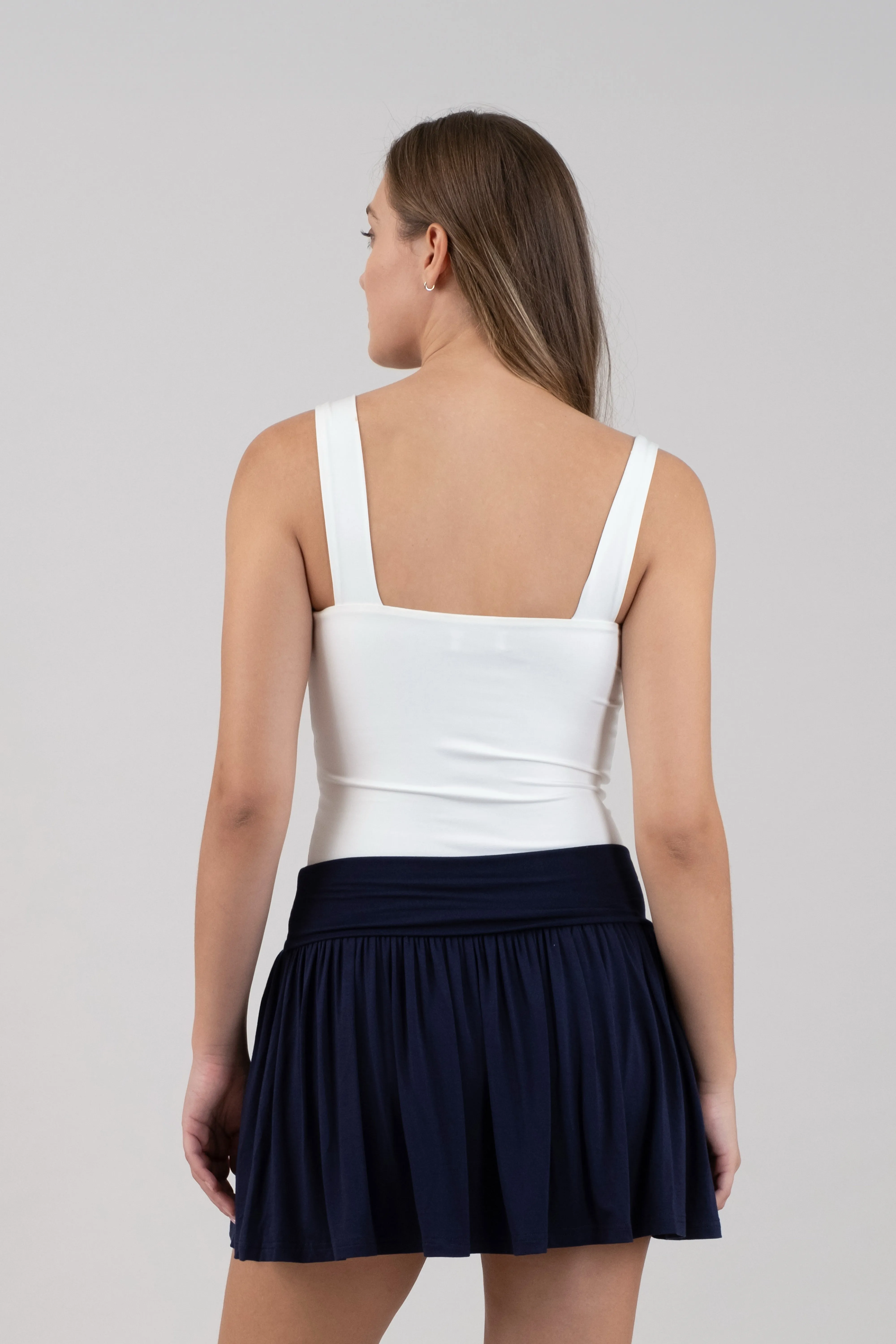 White Seamless Tank