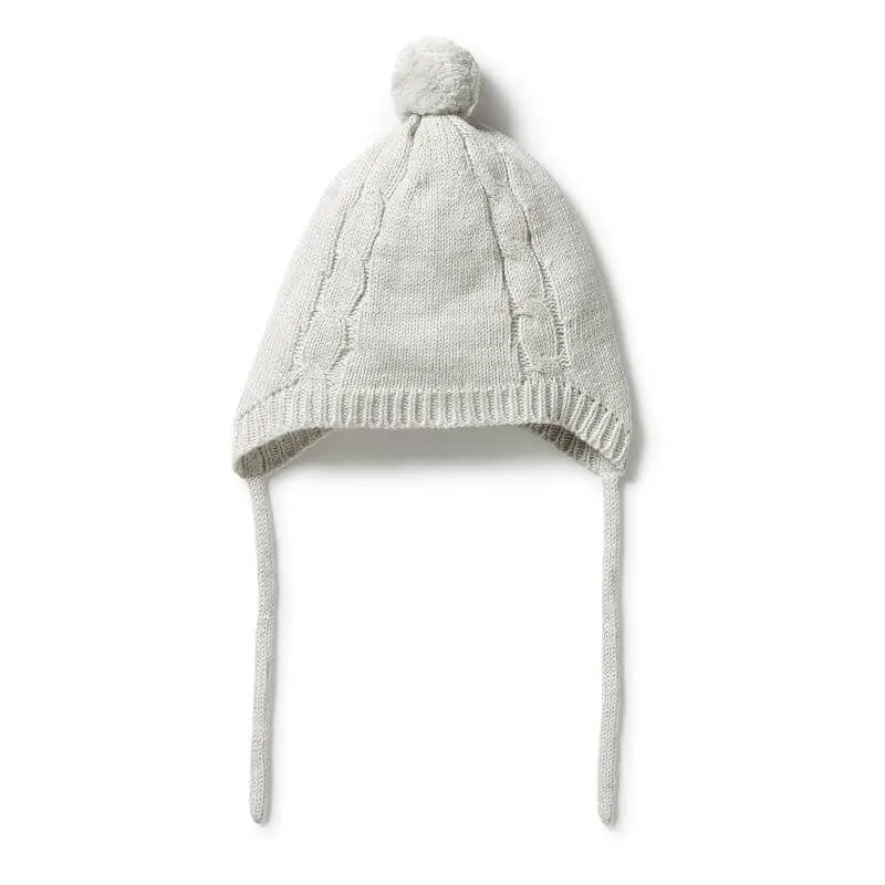 Wilson & Frenchy Knitted Bonnet - Grey Melange