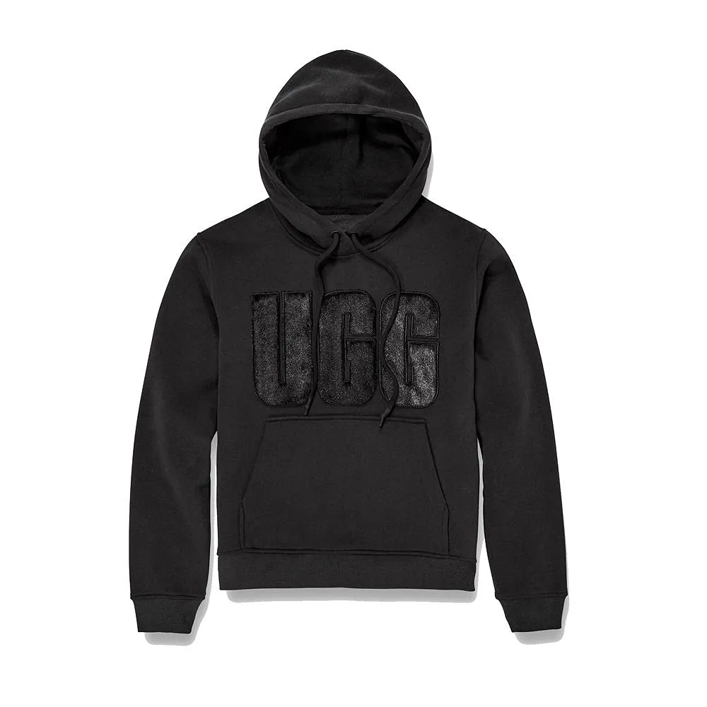 Women's Apparel UGG FUZZY LOGO HOODIE Sweater 1121385 BLACK
