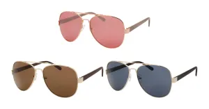 WOMEN'S AVIATOR FASHION EYEWEAR ASSORTED COLORS SUNGLASSES