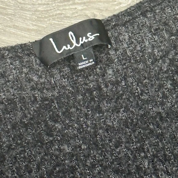 Women’s Long Sleeve Midi Bodycon Lulu’s Sweater Dress Size Large Flare Sleeve