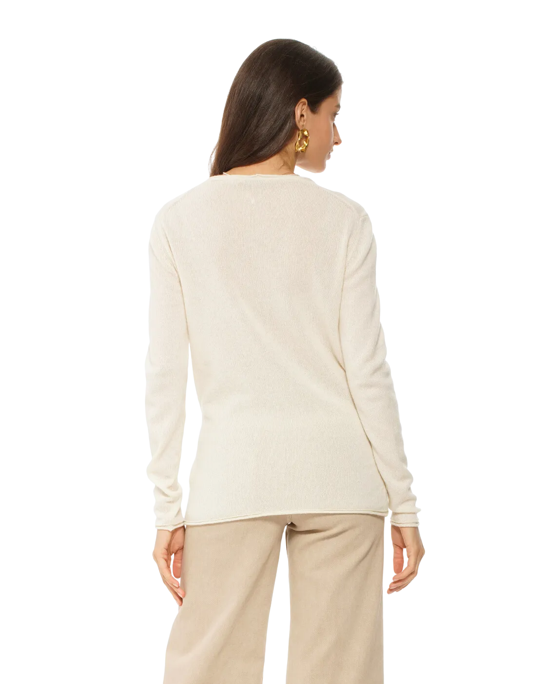 Women's Ultra-Light Cashmere V-Neck Sweater Charcoal