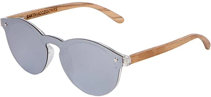 Wood Sunglasses for Men and Women, Retro One-Piece Wooden Polarized Sunglasses