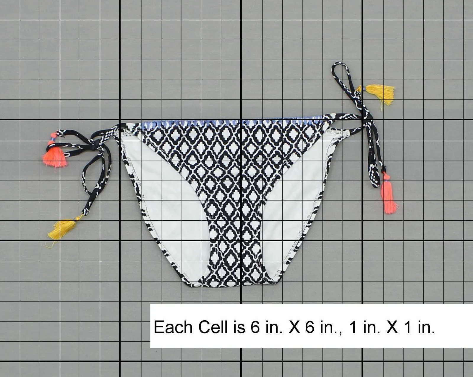 Xhilaration Women's String Bikini Swim Bottom Black / White Medium