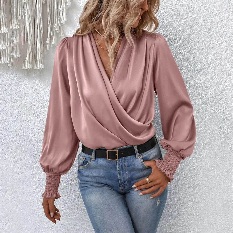 Ximena® | Stylish Blouse Sweater With A Crisscross Design