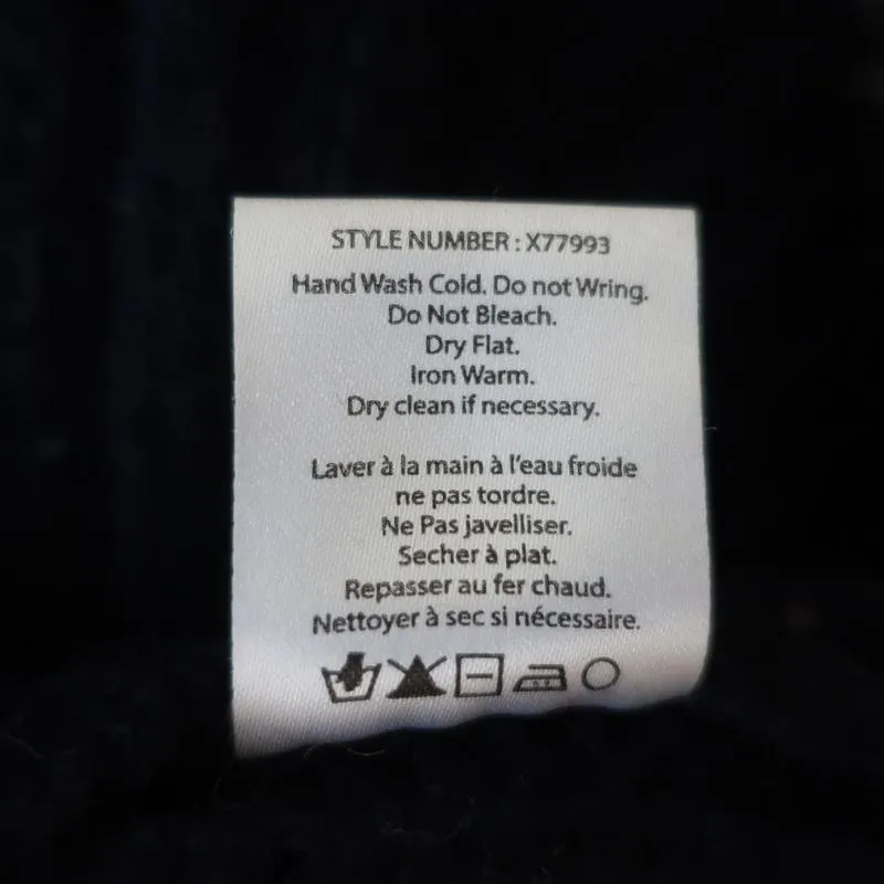 Xirena Apres Ski Sweater Simone Navy/Rainbow Ribbed Knit Size Extra Small