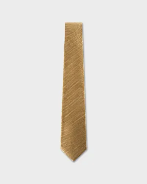 Yellow And Black Jacquard Geo Pattern Tie