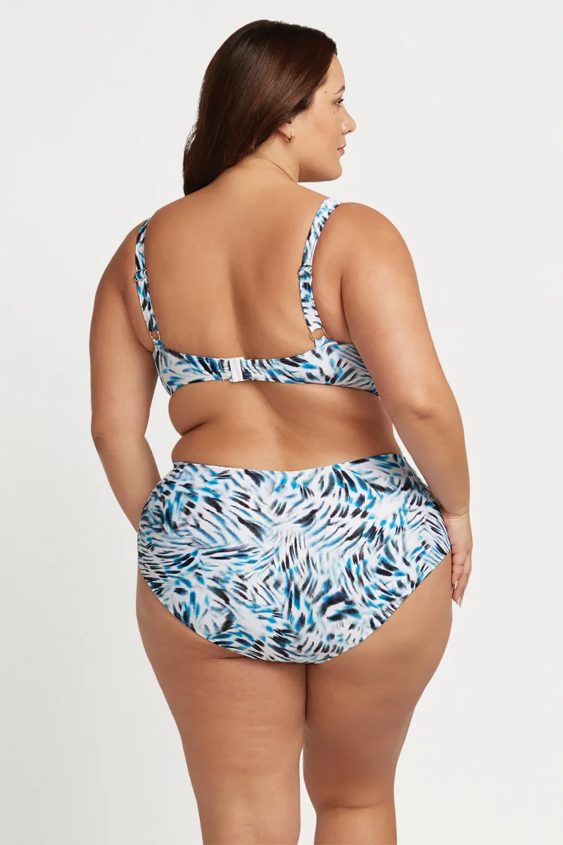 Ze Blu Mondrian Reversible High Waist Swim Pant