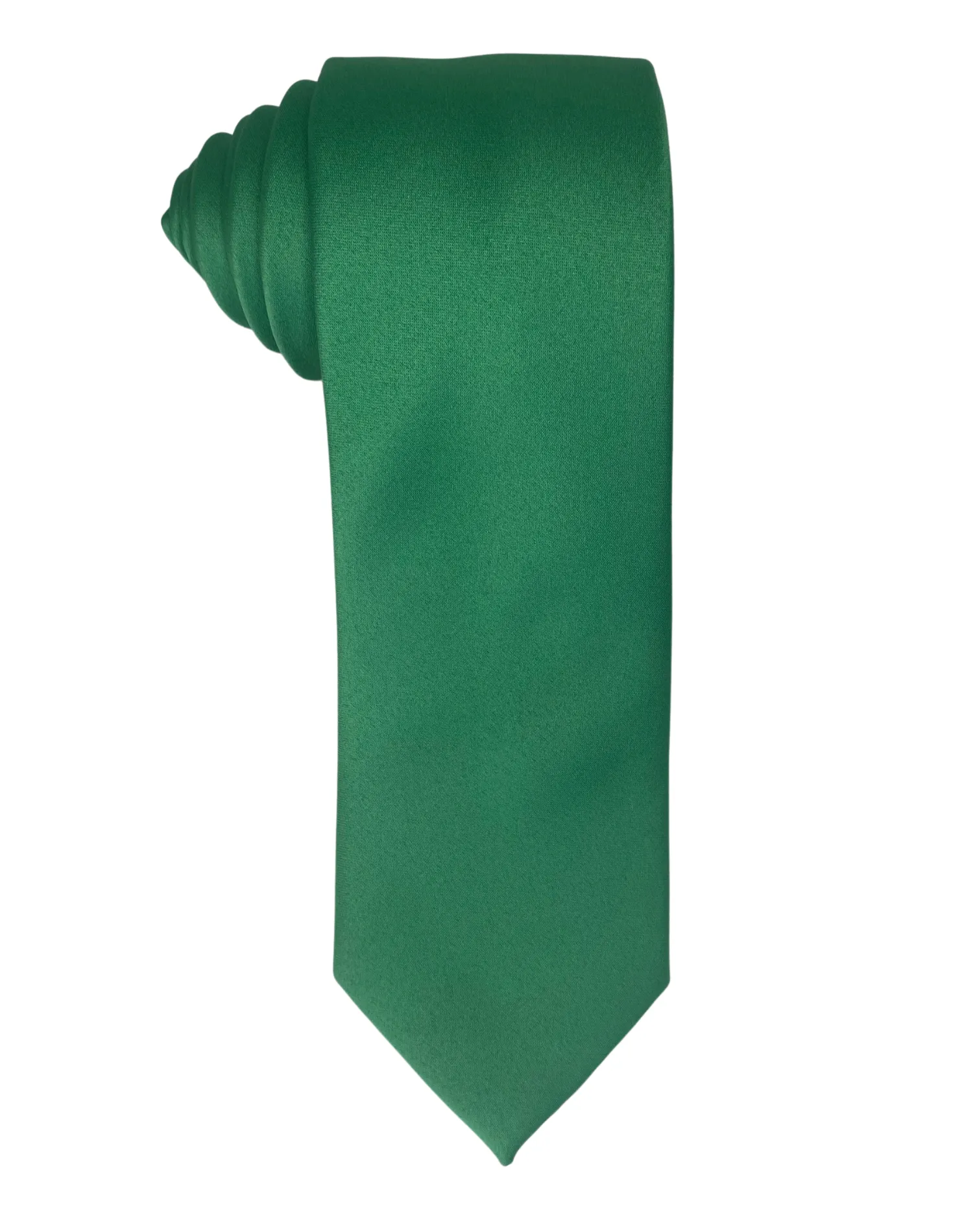 Zenio Solid Slim Tie - Emerald Green