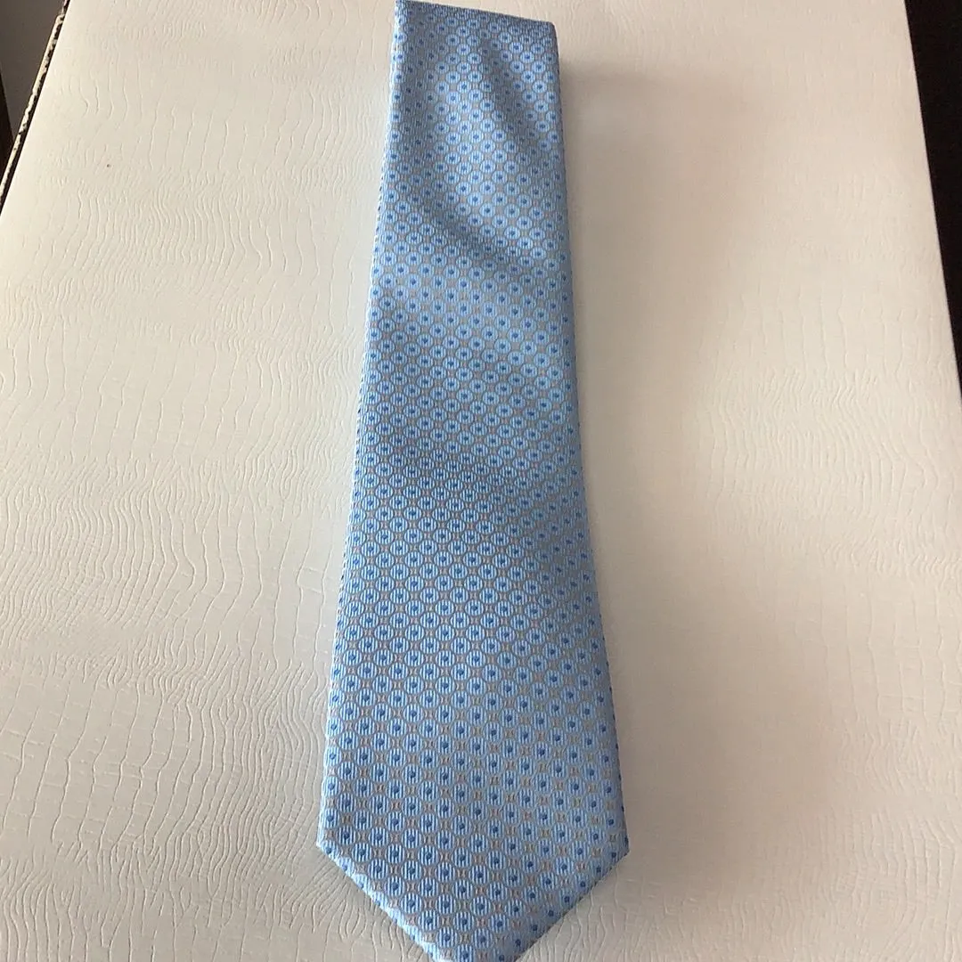 Zianetti BlueTan Circle Silk Tie