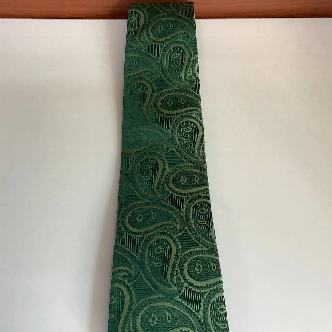 Zianetti Green Paisley Tie