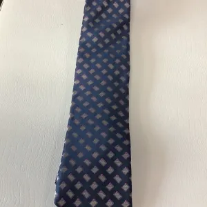 Zianetti Navy Mauve Diamond Silk Tie
