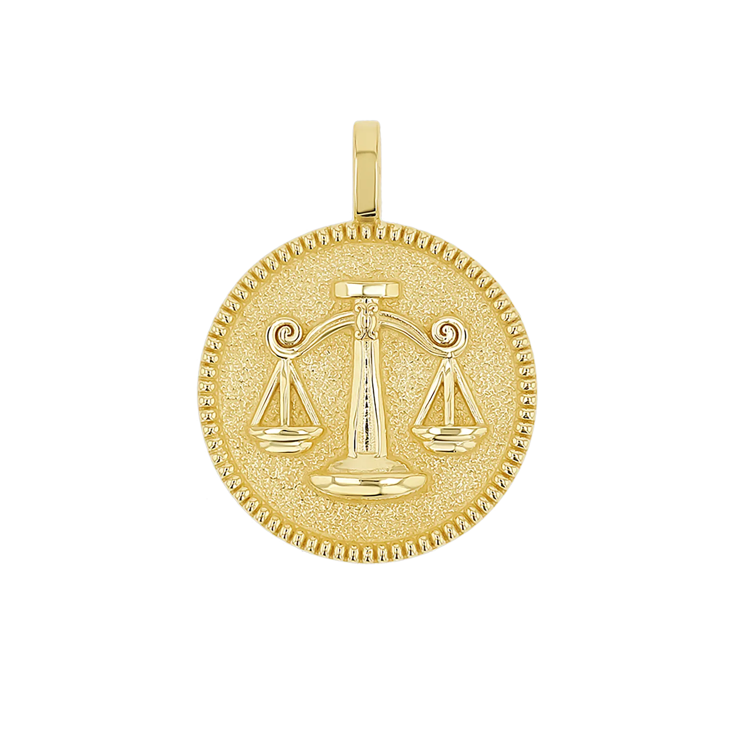 Zodiac Coin Medallion Charm