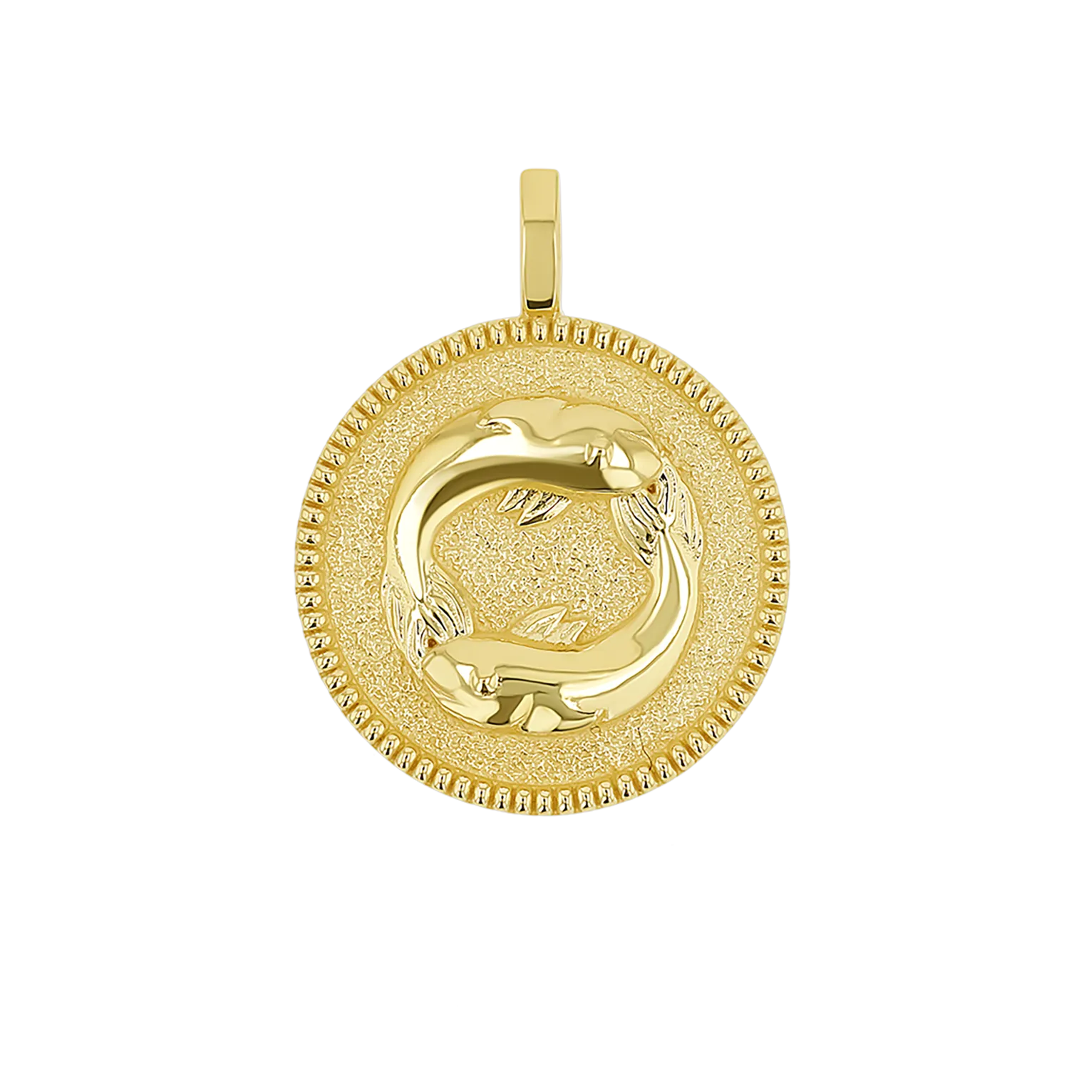 Zodiac Coin Medallion Charm