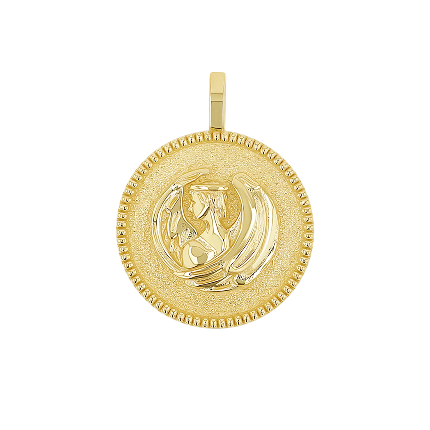 Zodiac Coin Medallion Charm